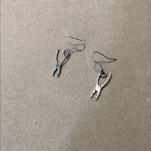 Silver Pliers Earrings